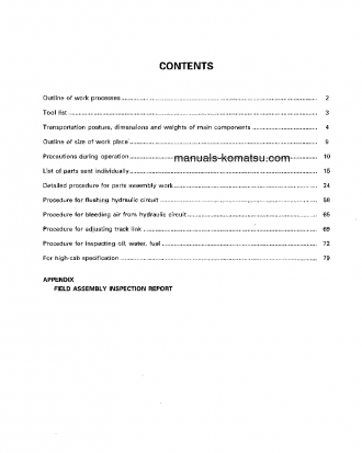 PC1100LC-6(JPN) S/N 10001-UP Field assembly manual (English)