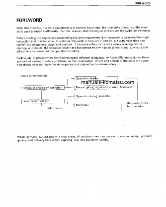 PC750-6(JPN) S/N 11001-UP Field assembly manual (English)