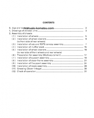 WF550A-3(JPN) S/N 50001-UP Field assembly manual (English)