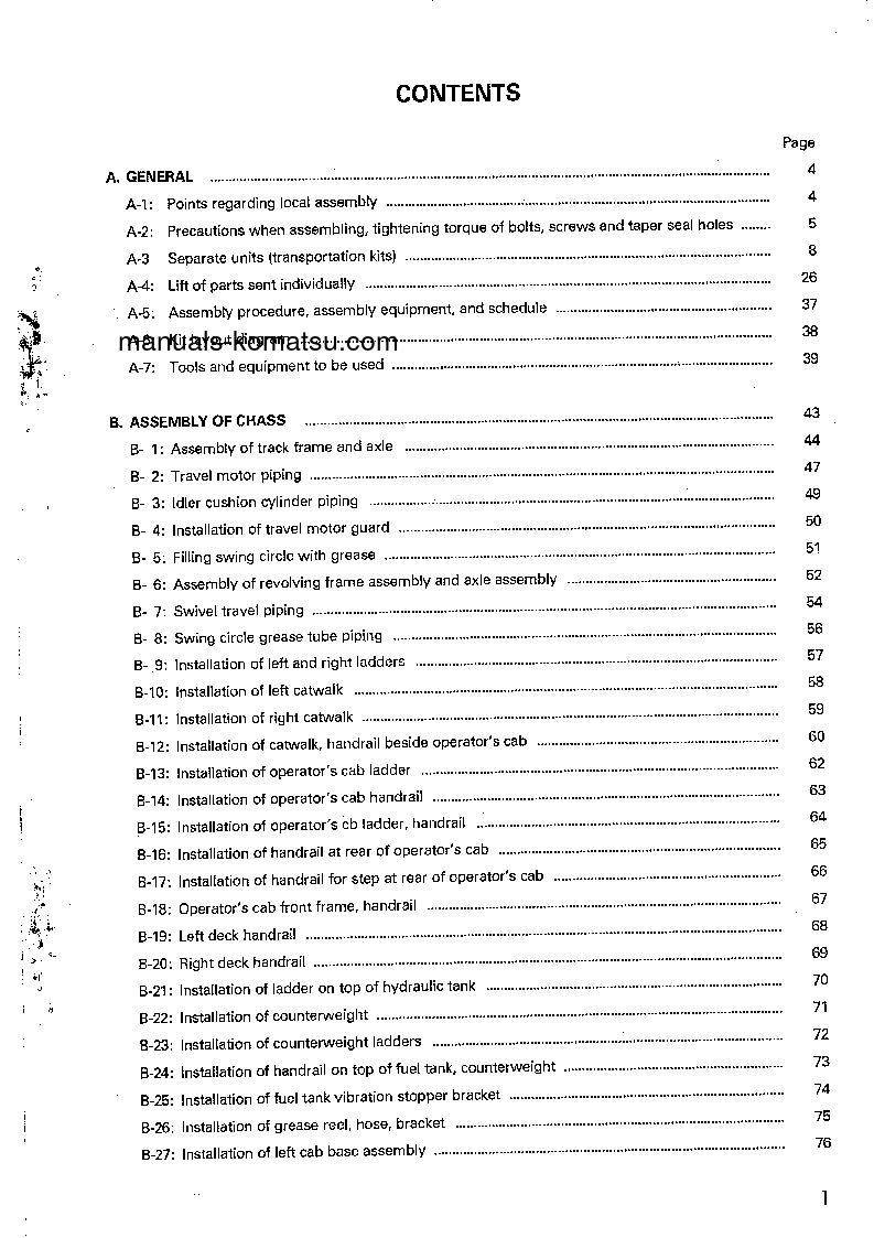 Protected: PC1600-1(JPN) S/N 10001-UP Field assembly manual (English)