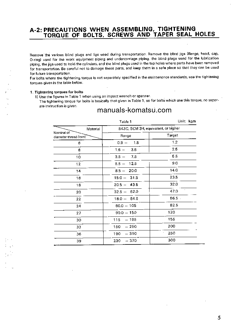 Protected: PC1600-1(JPN) S/N 10001-UP Field assembly manual (English)