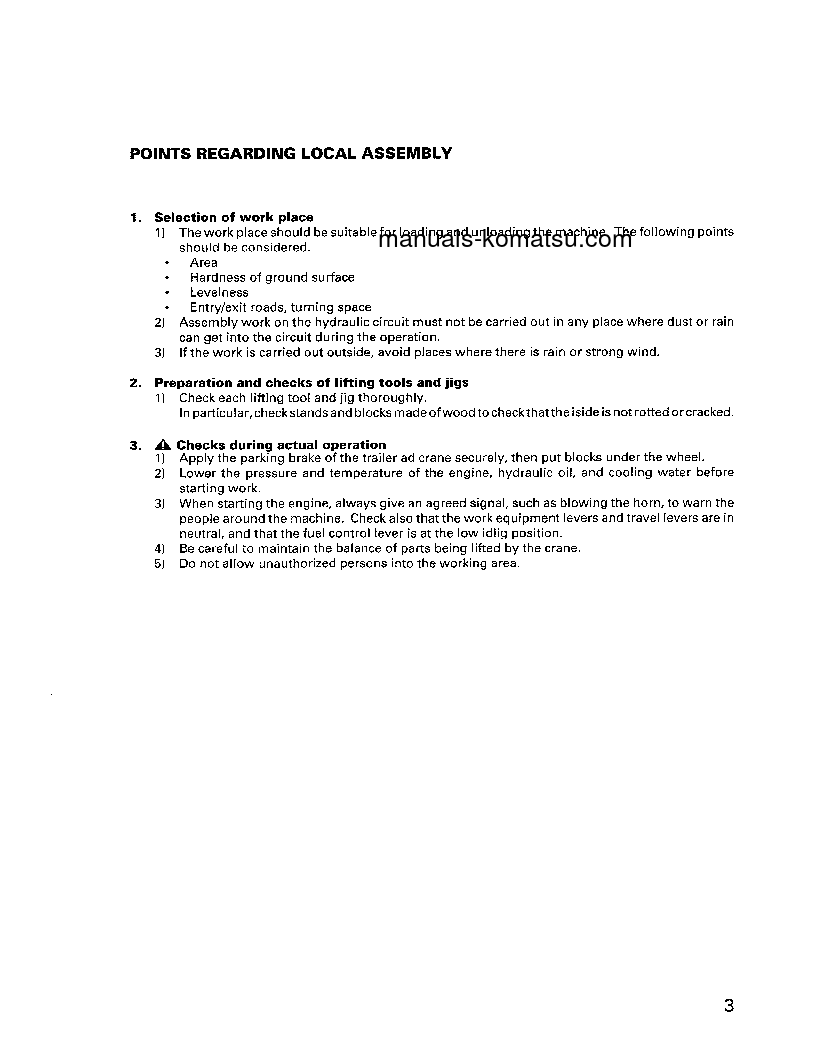 Protected: PC750-6(JPN) S/N 10001-11000 Field assembly manual (English)