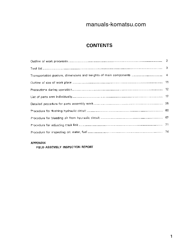 Protected: PC1100-6(JPN) S/N 10001-UP Field assembly manual (English)
