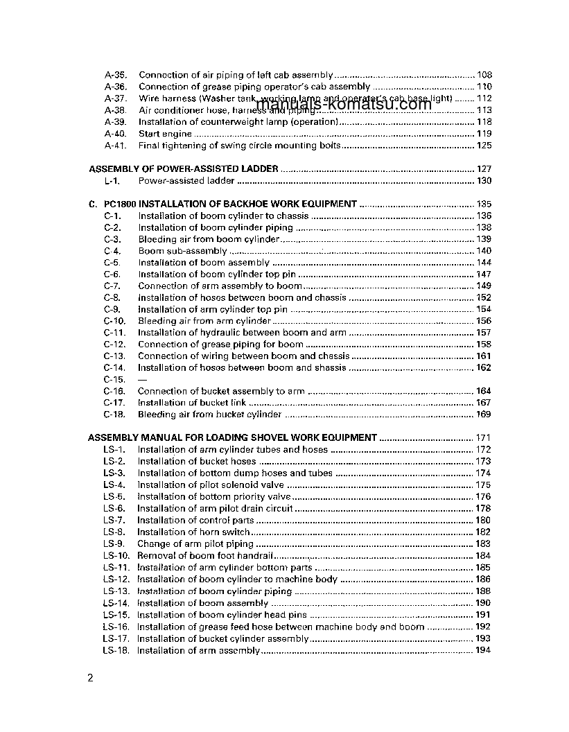 Protected: PC1800-6(JPN) S/N 10012-11001 Field assembly manual (English)