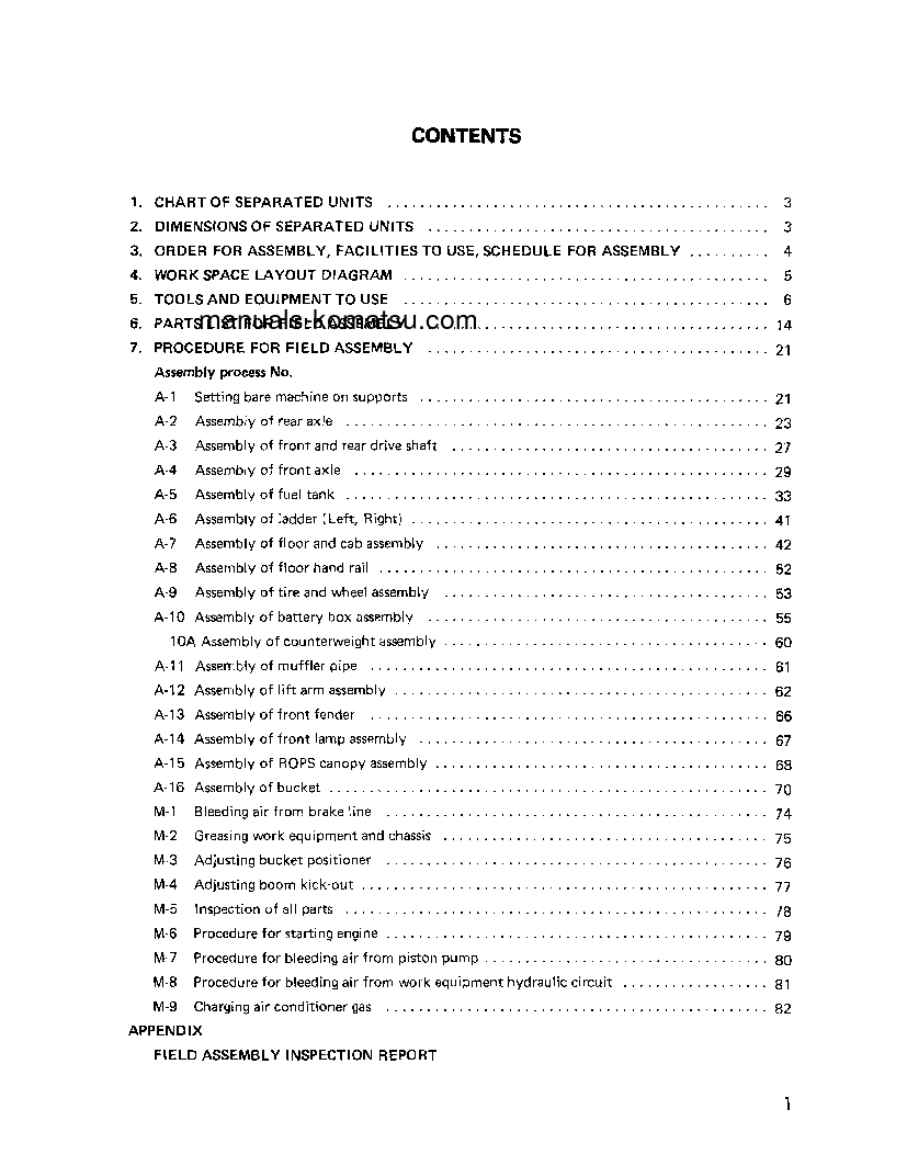 Protected: WA800-2(JPN) S/N 10540-UP Field assembly manual (English)