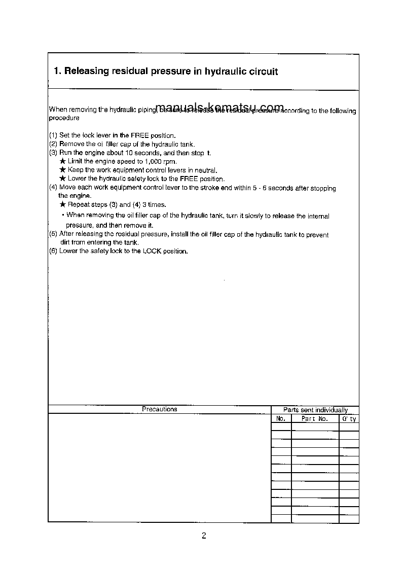 Protected: PC600LC-6(JPN) S/N 11107-UP Field assembly manual (English)