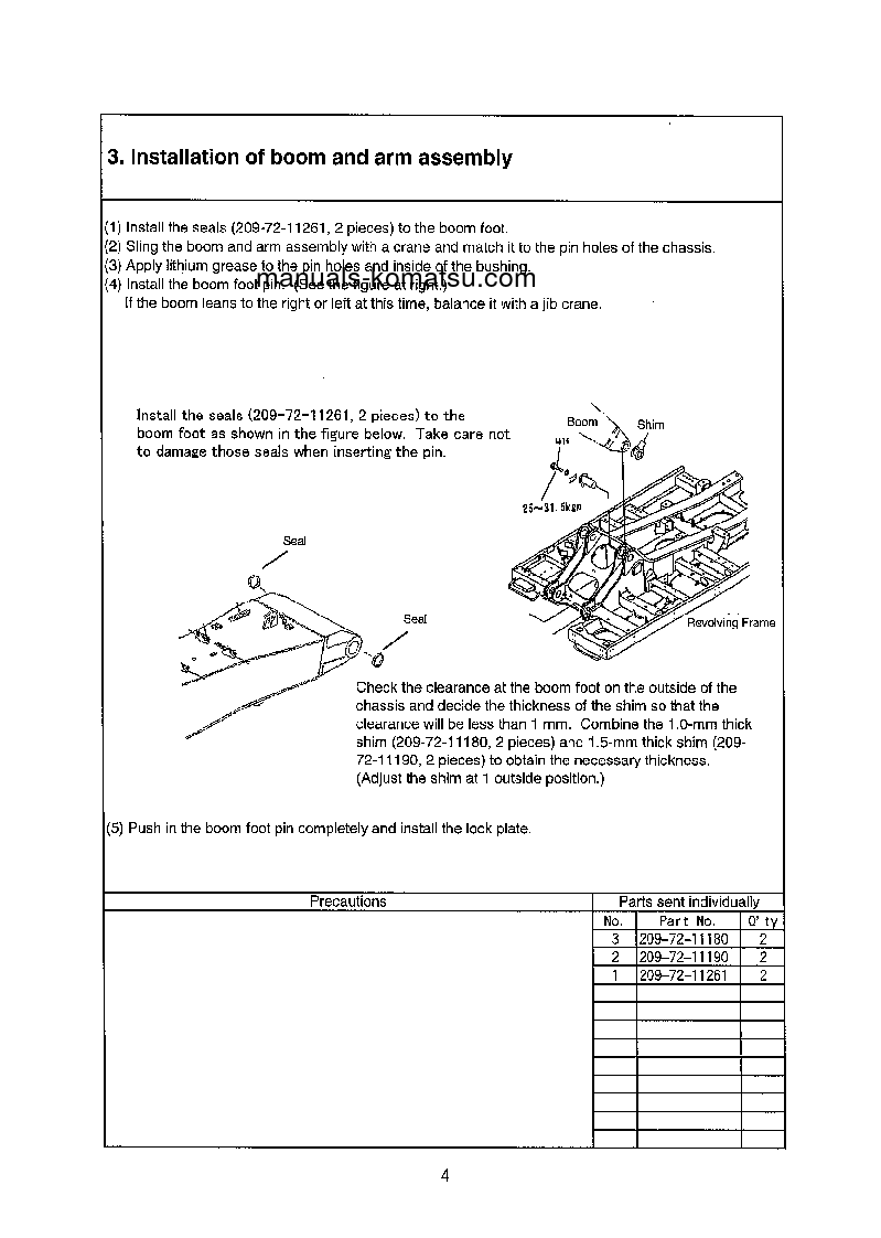 Protected: PC600LC-6(JPN) S/N 11107-UP Field assembly manual (English)