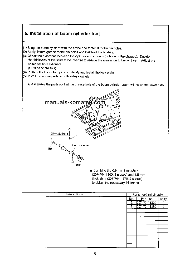 Protected: PC600LC-6(JPN) S/N 11107-UP Field assembly manual (English)