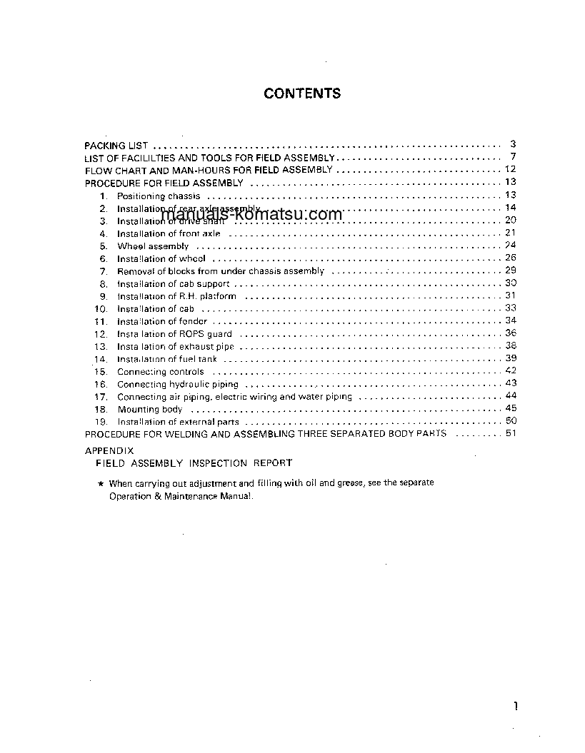Protected: HD785-3(JPN) S/N 2001-UP Field assembly manual (English)