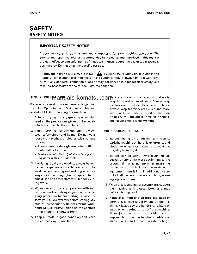 Protected: PC120-6(JPN) S/N 45001-57498 Shop (repair) manual (English)