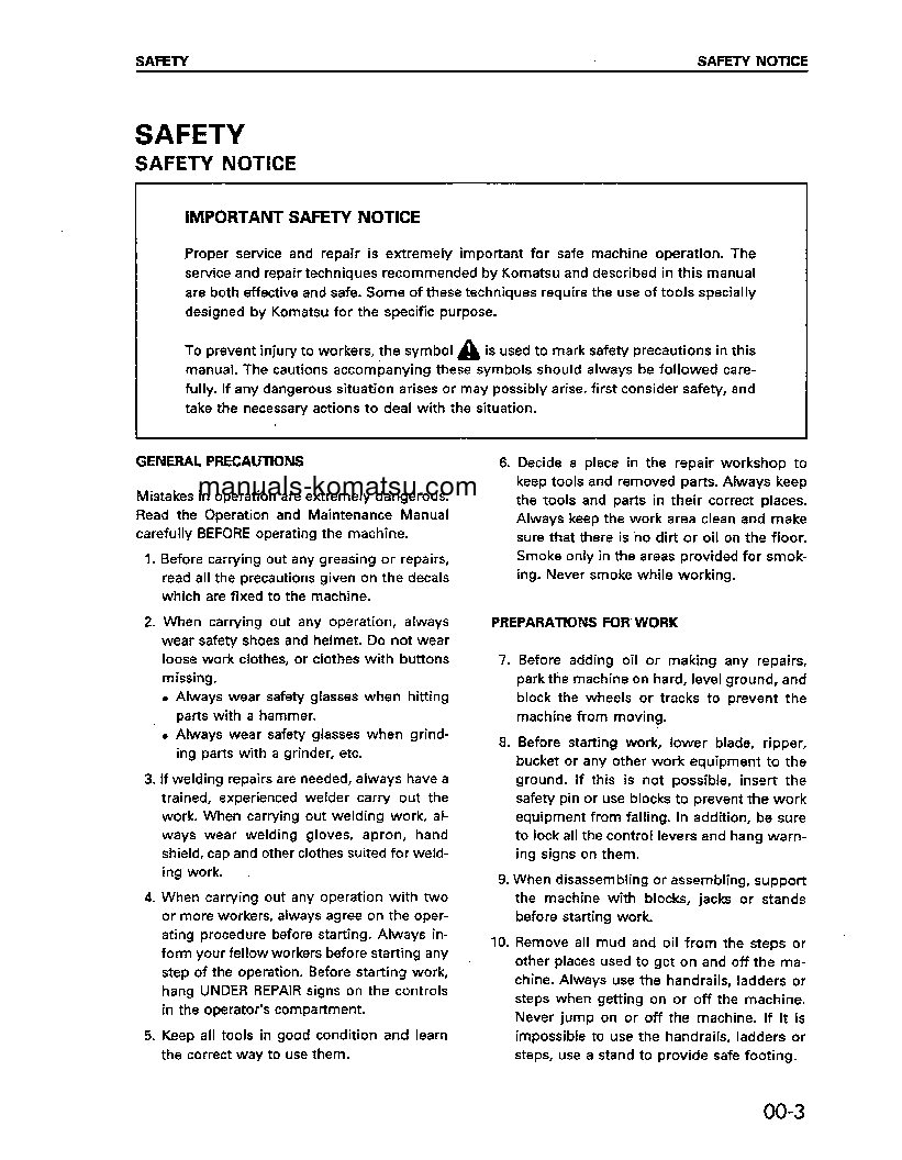 Protected: WA380-3(JPN) S/N 50001-UP Shop (repair) manual (English)