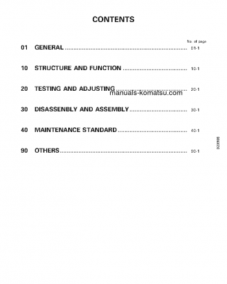 PC750SE-6(JPN) S/N 10001-11000 Shop (repair) manual (English)