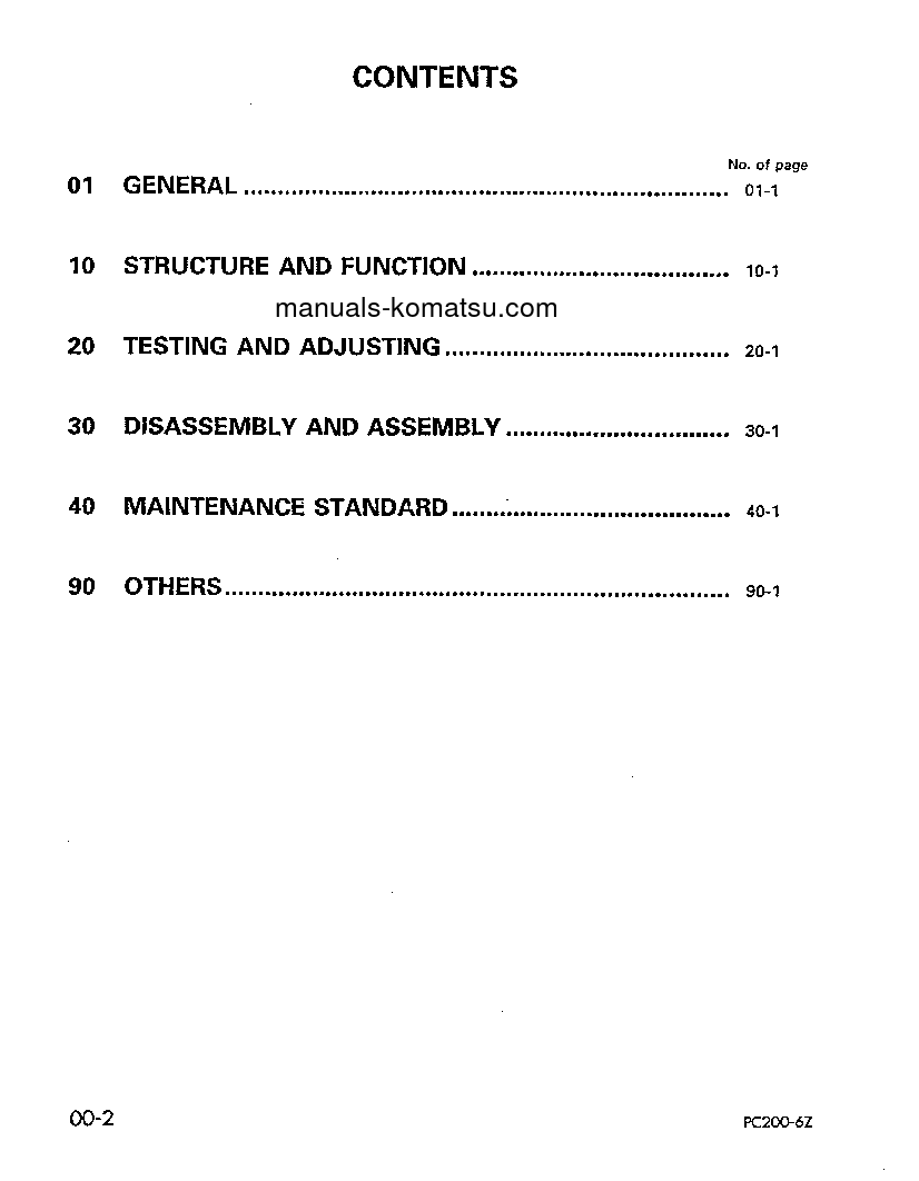 Protected: PC200LC-6(THA)-B S/N C10827-C30091 Shop (repair) manual (English)
