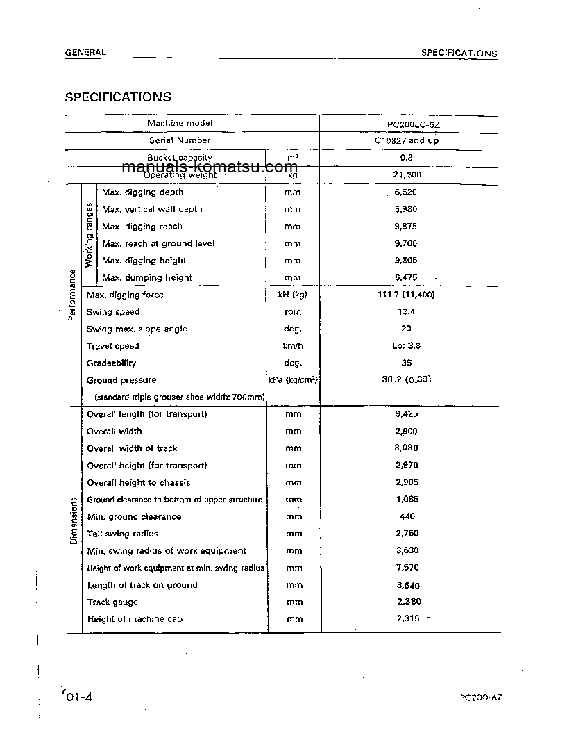 Protected: PC200LC-6(THA)-B S/N C10827-C30091 Shop (repair) manual (English)