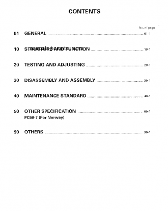 PC60-7(JPN) S/N 52374-UP Shop (repair) manual (English)
