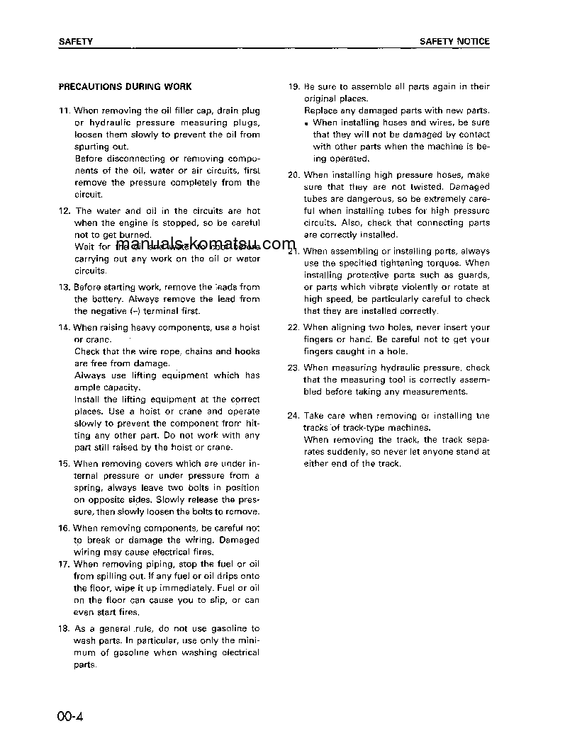 Protected: D75S-5(JPN) S/N 15001-UP Shop (repair) manual (English)