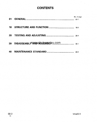 WA450L-3(JPN) S/N 53001-UP Shop (repair) manual (English)