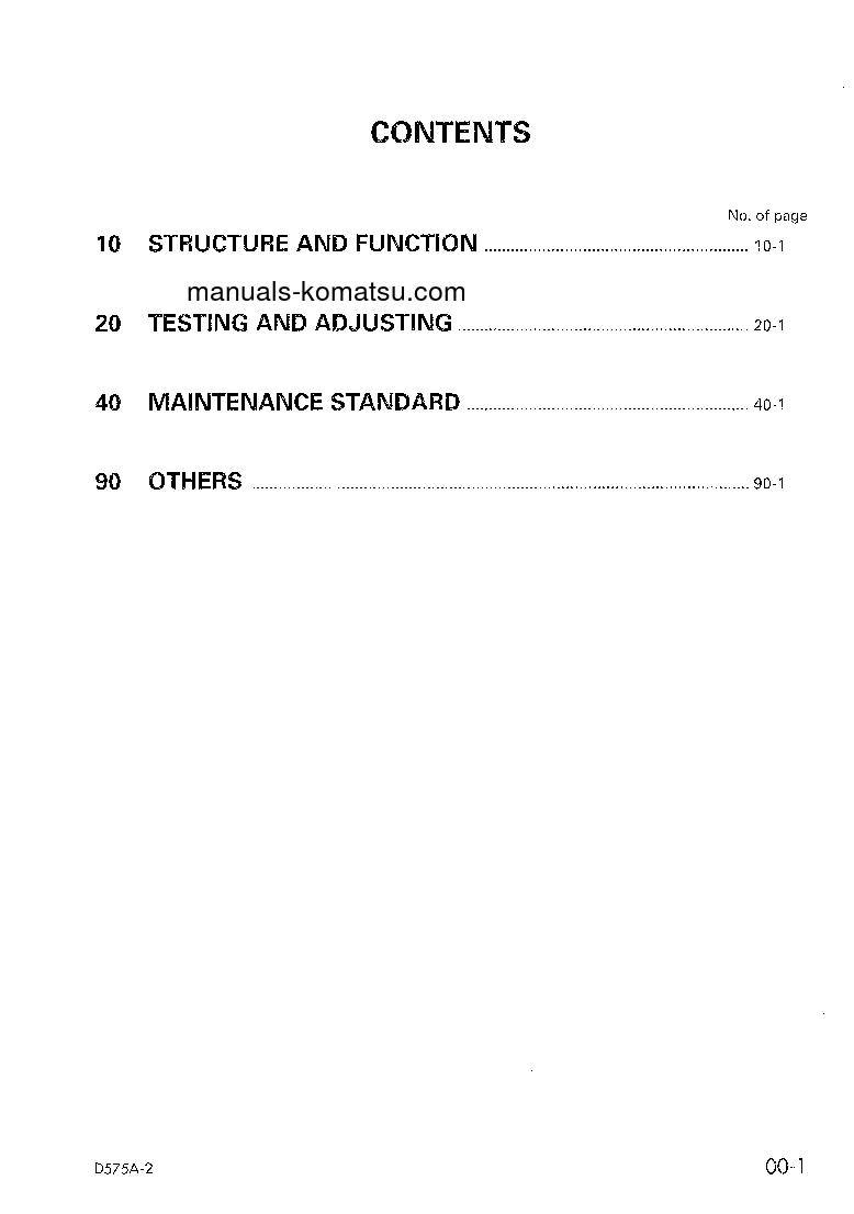 Protected: D575A-2(JPN) S/N 10035-UP Shop (repair) manual (English)