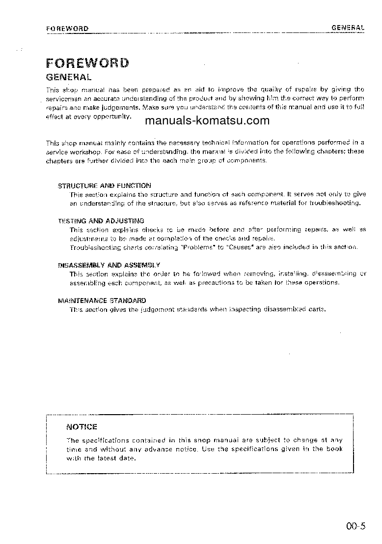 Protected: D575A-2(JPN) S/N 10035-UP Shop (repair) manual (English)