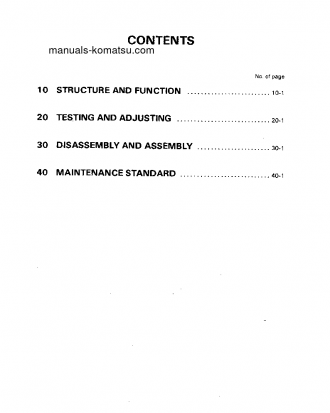 PC25-1(JPN) S/N 1001-UP Shop (repair) manual (English)