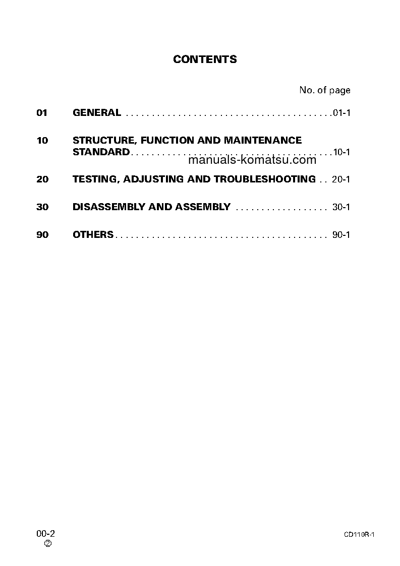 Protected: CD110R-1(JPN) S/N 1317-UP Shop (repair) manual (English)