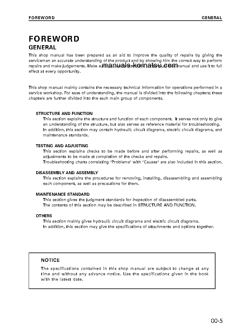 Protected: CD110R-1(JPN) S/N 1317-UP Shop (repair) manual (English)