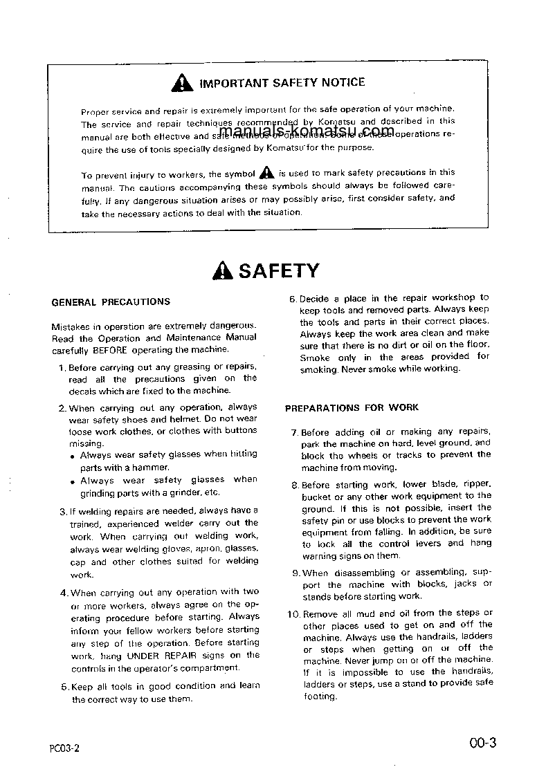 Protected: PC03-2(JPN)-FOR EU S/N 21587-UP Shop (repair) manual (English)