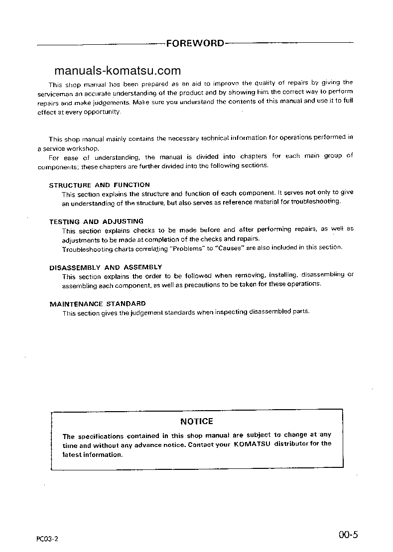 Protected: PC03-2(JPN)-FOR EU S/N 21587-UP Shop (repair) manual (English)