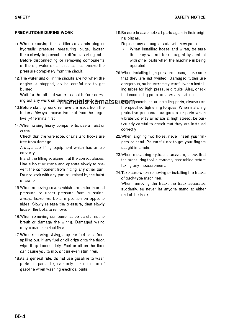 Protected: PC600LC-6(JPN) S/N 11064-UP Shop (repair) manual (English)