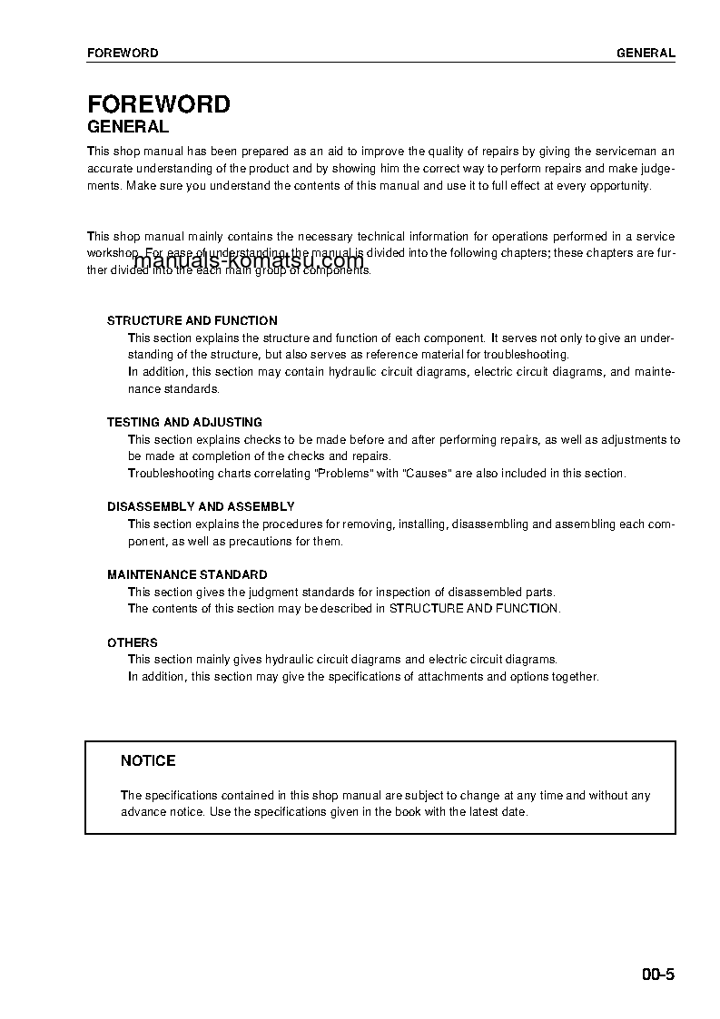 Protected: PC600LC-6(JPN) S/N 11064-UP Shop (repair) manual (English)