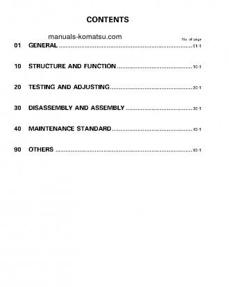 D41E-6(JPN) S/N B40001-UP Shop (repair) manual (English)