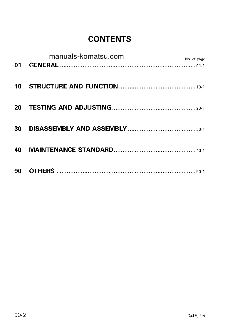 Protected: D41P-6(JPN) S/N B40001-UP Shop (repair) manual (English)
