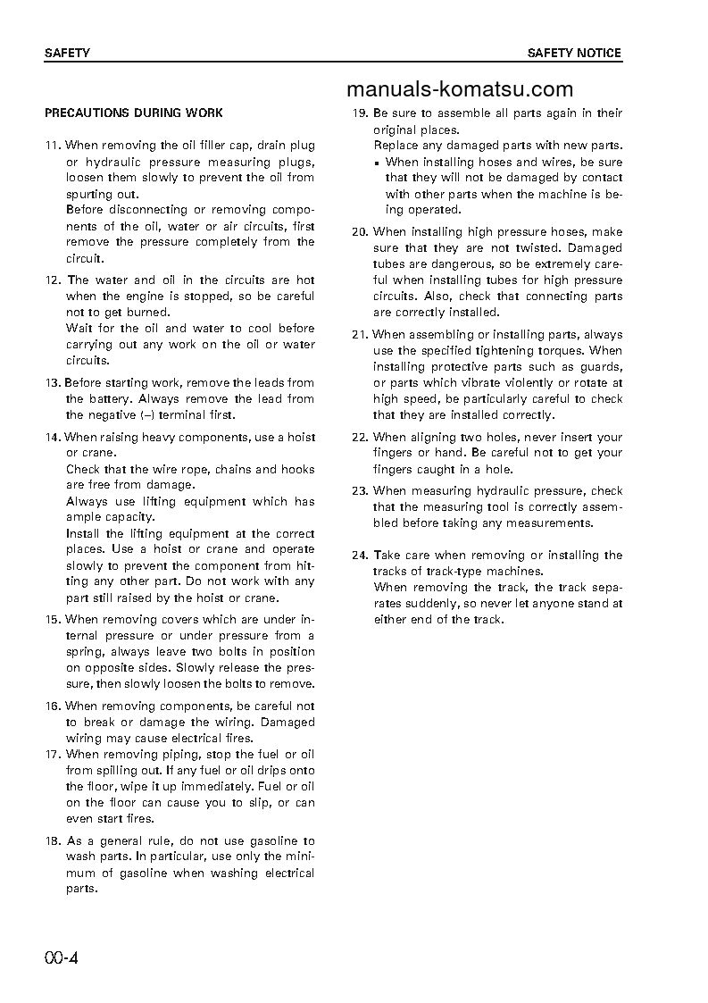 Protected: D41P-6(JPN) S/N B40001-UP Shop (repair) manual (English)