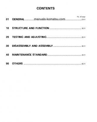 D41E-6(BRA) S/N B40001-UP Shop (repair) manual (English)