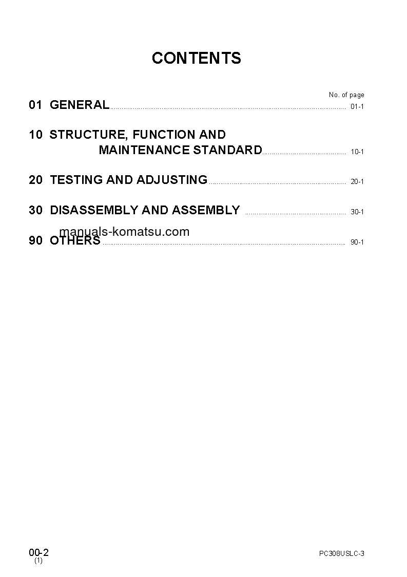 Protected: PC308USLC-3(JPN) S/N 20001-UP Shop (repair) manual (English)