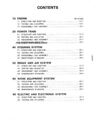 WD600-1(JPN) S/N 10001-UP Shop (repair) manual (English)