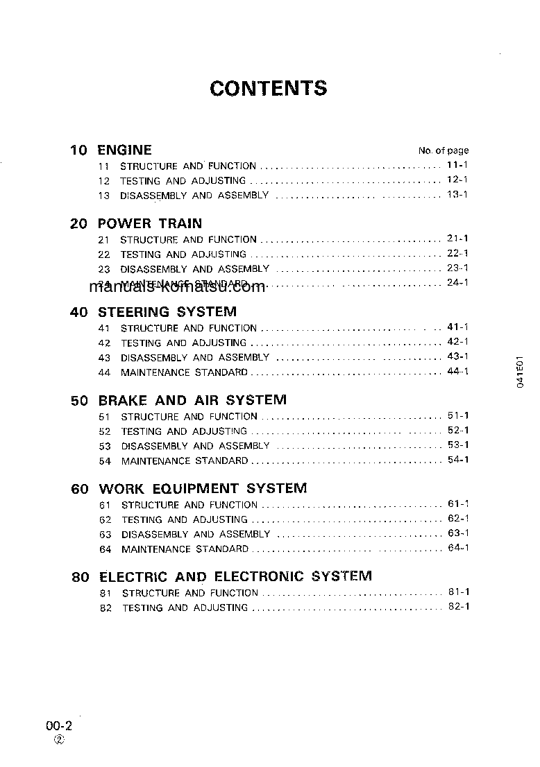 Protected: WD600-1(JPN) S/N 10001-UP Shop (repair) manual (English)
