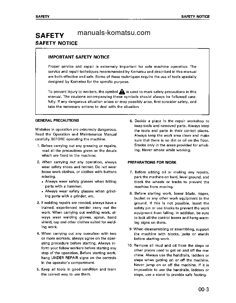 Protected: 6D108-1(JPN) S/N ALL Shop (repair) manual (English)