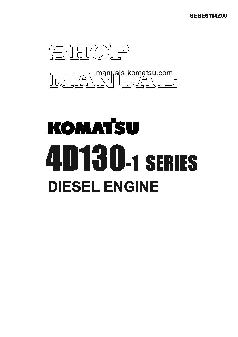 4D130-1(JPN) Shop (repair) manual (English)