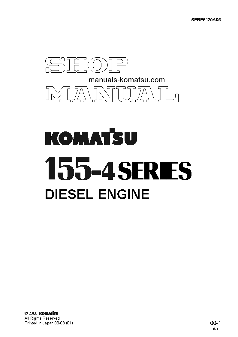 S6D155-4(JPN) Shop (repair) manual (English)