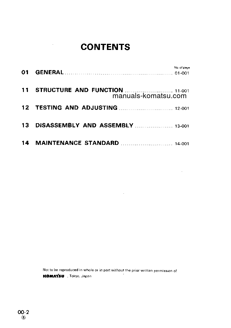 Protected: 6D105-1(JPN) S/N ALL Shop (repair) manual (English)