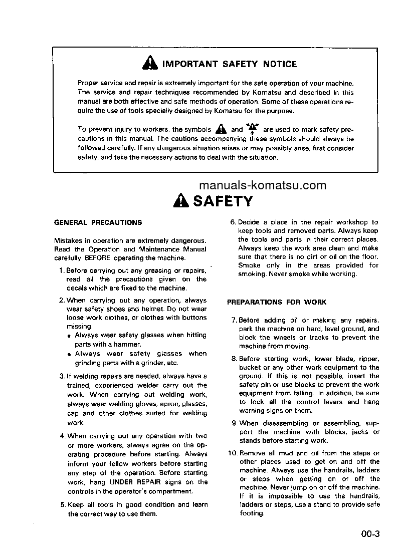 Protected: 6D105-1(JPN) S/N ALL Shop (repair) manual (English)