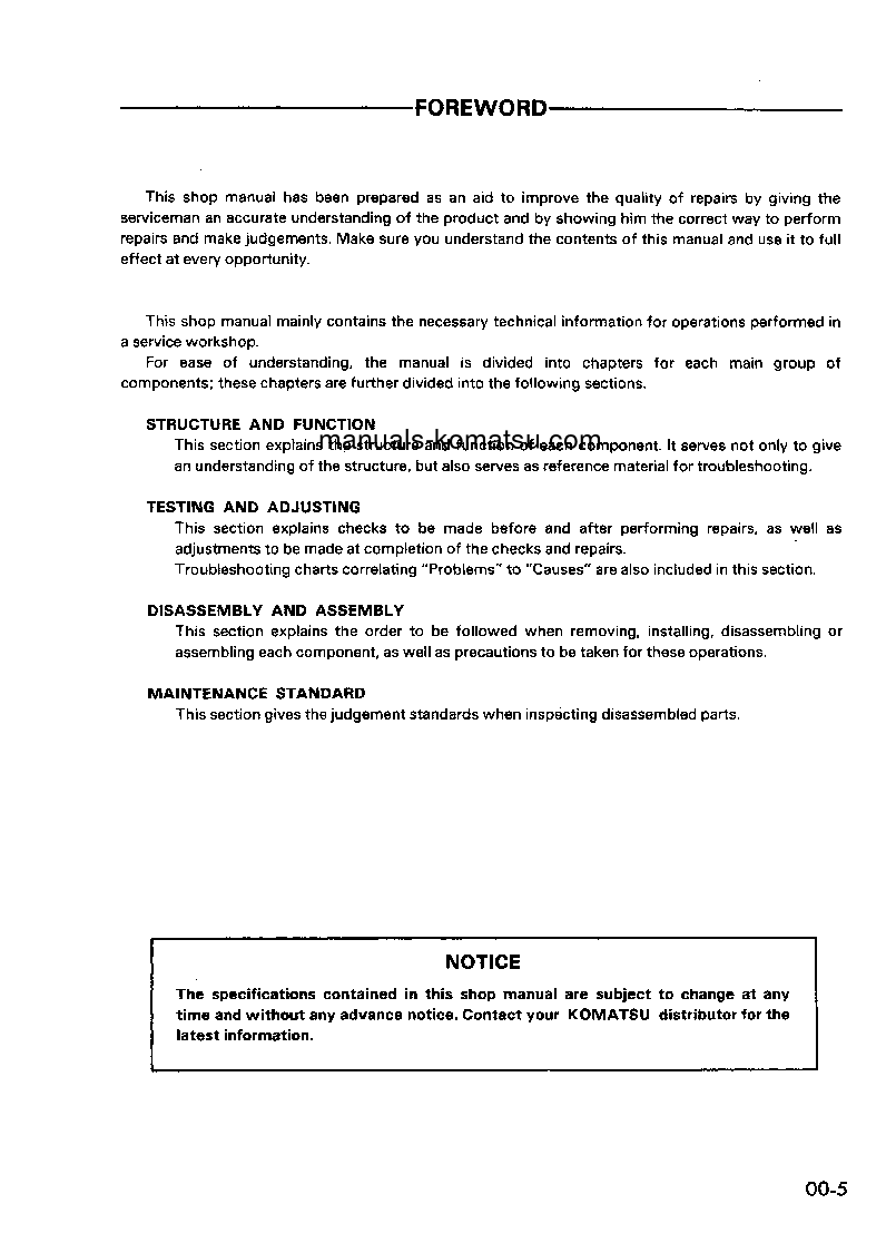 Protected: 6D105-1(JPN) S/N ALL Shop (repair) manual (English)