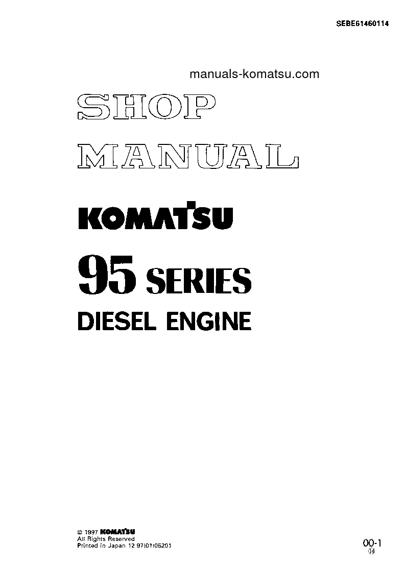 S4D95L-1(JPN) Shop (repair) manual (English)