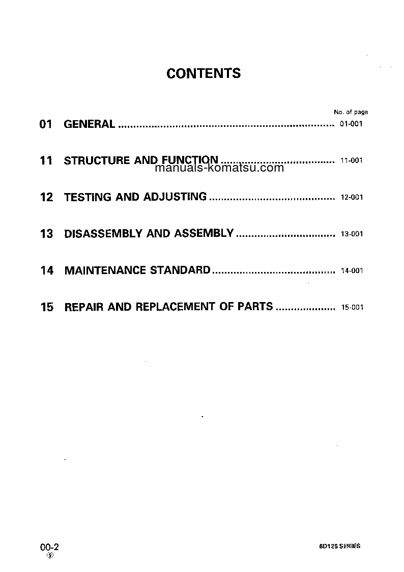 Protected: 6D125-1(JPN) Shop (repair) manual (English)