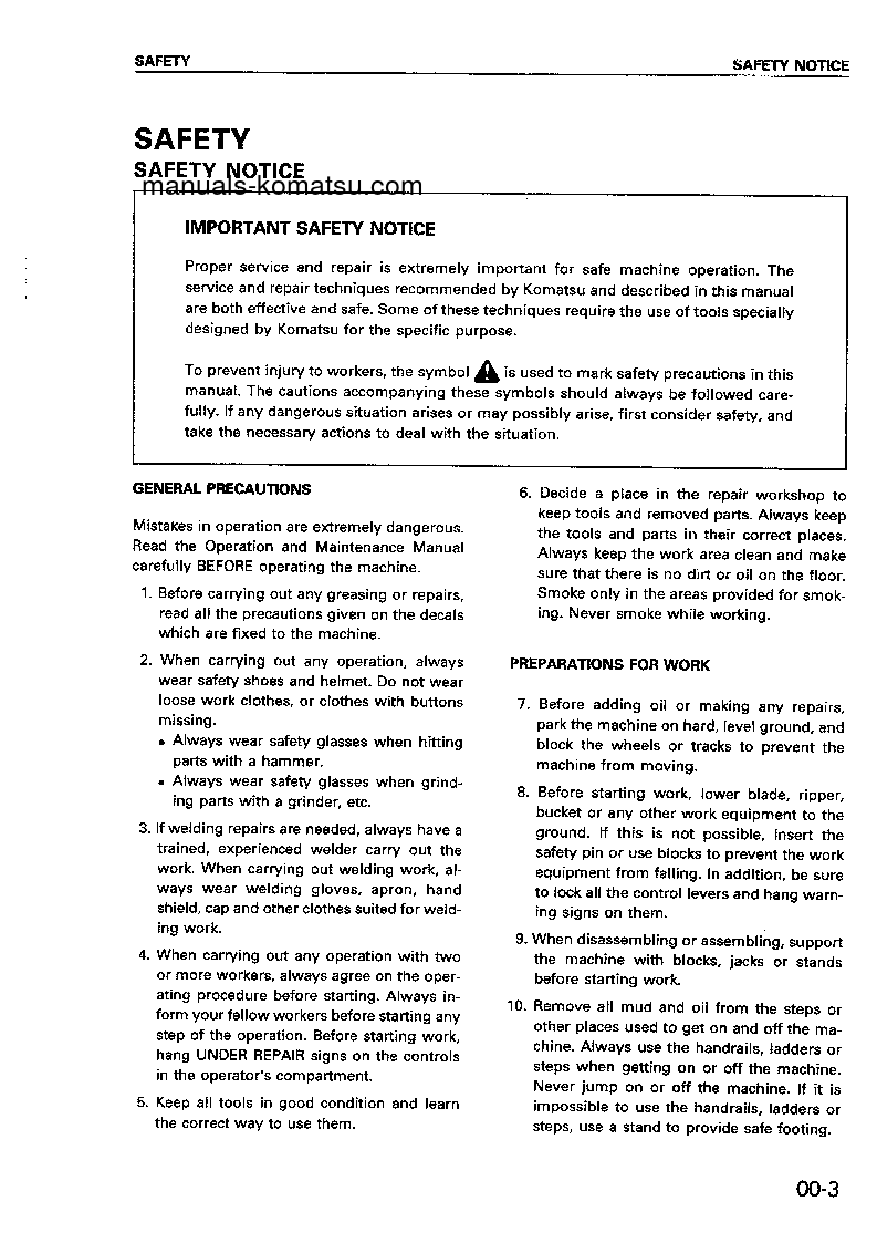 Protected: HD325-6(JPN)-4WD S/N 5001-5705 Shop (repair) manual (English)