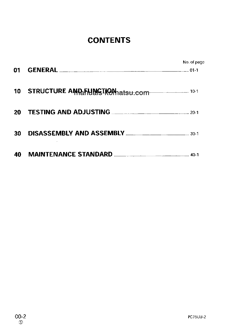 Protected: PC75UU-2(JPN) S/N 5001-UP Shop (repair) manual (English)