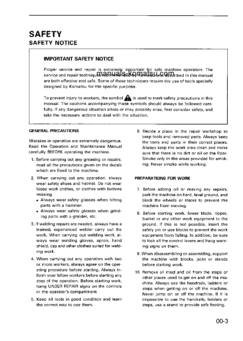 Protected: D21P-7(JPN)-TRIMMING DOZER, FOR JAPAN S/N 75001-UP Shop (repair) manual (English)