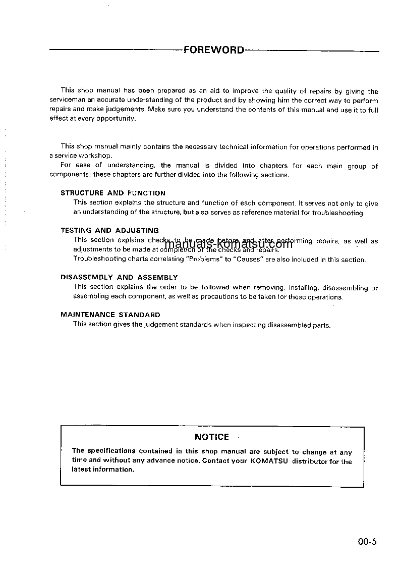 Protected: WA30-5(JPN) S/N 15001-22004 Shop (repair) manual (English)