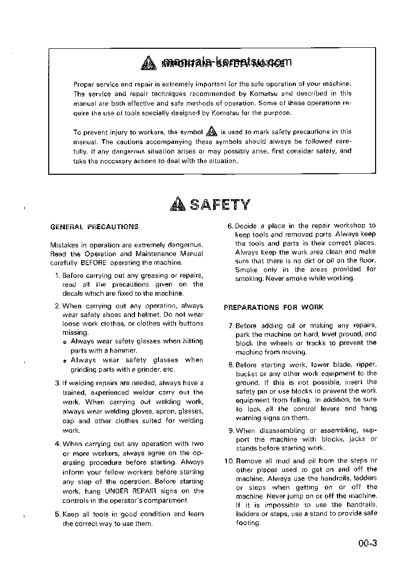 Protected: D70LE-12(JPN) S/N 60001-UP Shop (repair) manual (English)